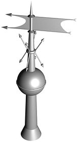 Wetterfahne La Luna Variante