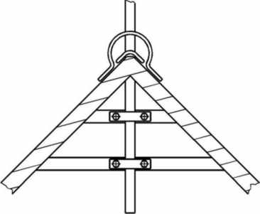 V2A Rundstange und 2 Schellen 